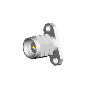 1.85mm Male Connector 2 Hole Flange with Accepts Pin, DC to 67GHz.