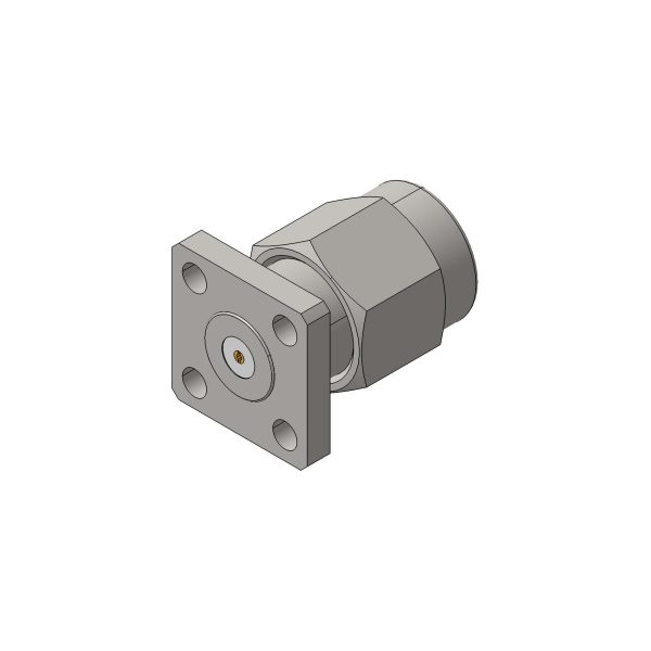 SMA Male 4 Hole Flange connector with Accept Pin type, DC to 27GHz