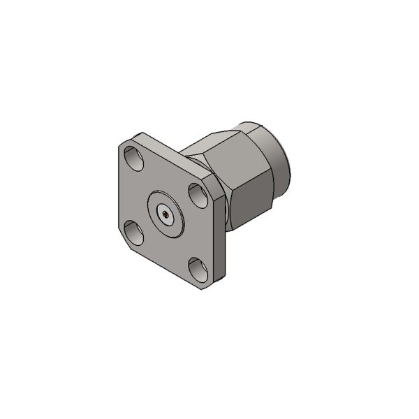 SMA Male 4 Hole Flange connector with Accept Pin type, DC to 27GHz