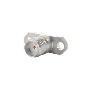 SMA Female Connector 2 Hole Flange with Accept Pin, DC to 27GHz.