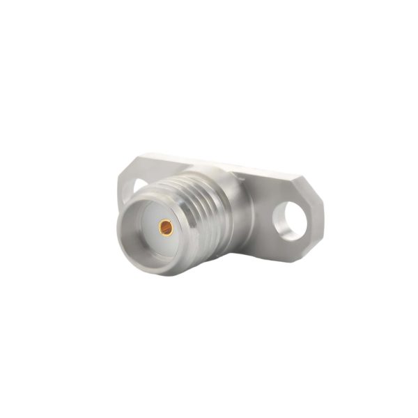 SMA Female Connector 2 Hole Flange with Accept Pin, DC to 27GHz.
