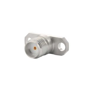 SMA Female 2 Hole Flange Connector, Accept Pin, DC to 27GHz.